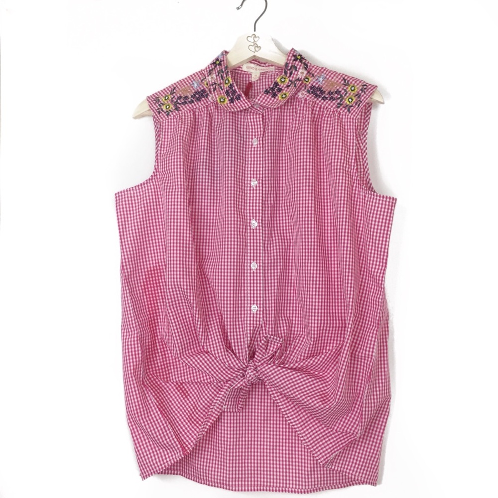 Print Sleeveless Top Size M GRAND & GREENE